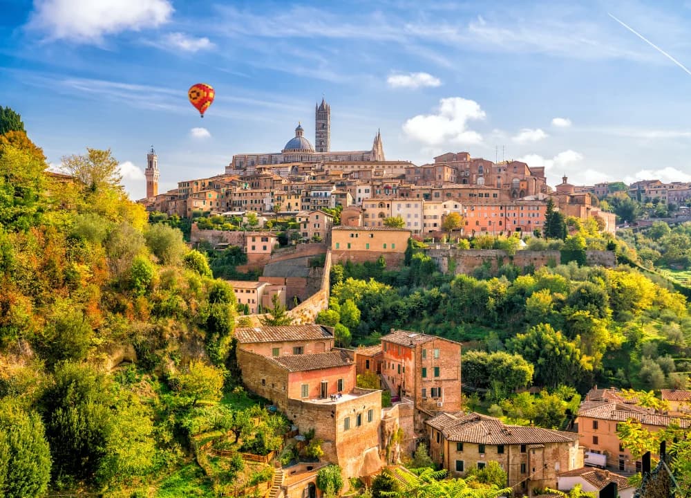 Famolo - Siena in mongolfiera: volo privato con colazione finale