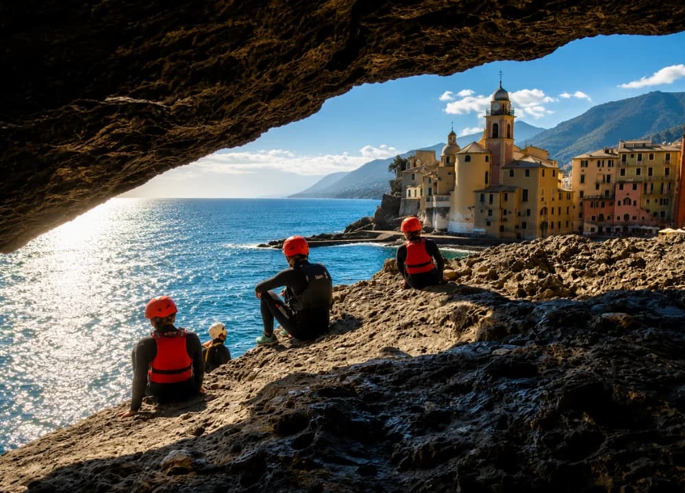 Famolo - Coasteering a Portofino tra tuffi, nuoto e arrampicate sul mare
