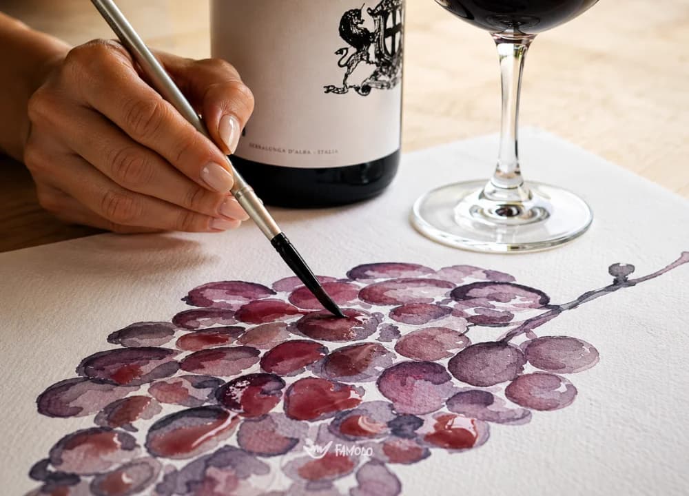Famolo - Dipingi con il vino: visita in cantina, degustazione e laboratorio creativo