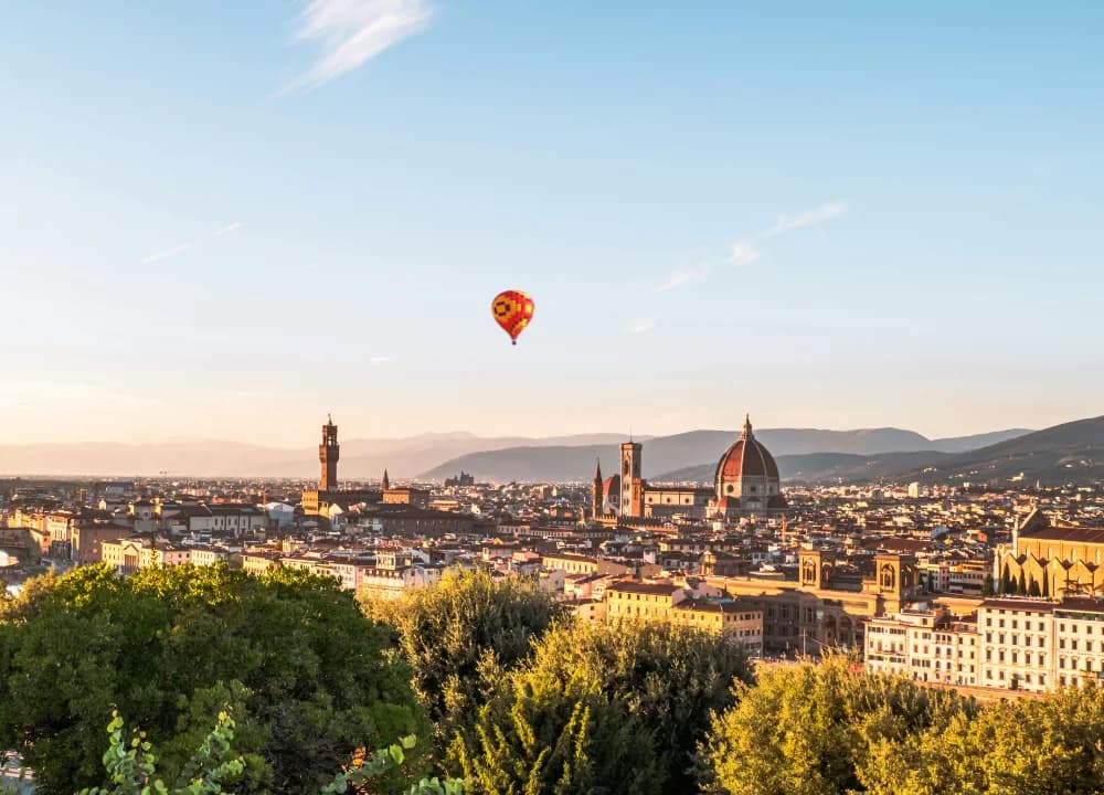 Famolo - Firenze dall’alto: volo in mongolfiera all’alba con rinfresco toscano
